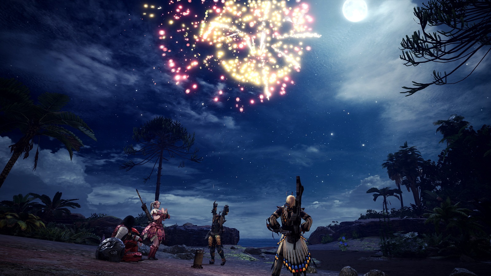 Monster Hunter World fireworks