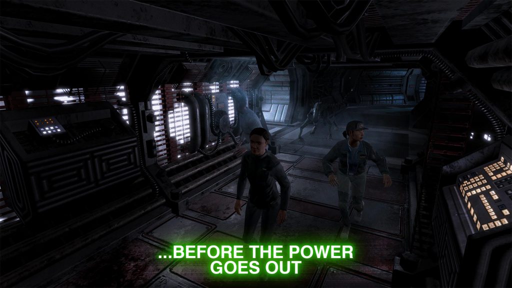 before the power goes out in the alien game
