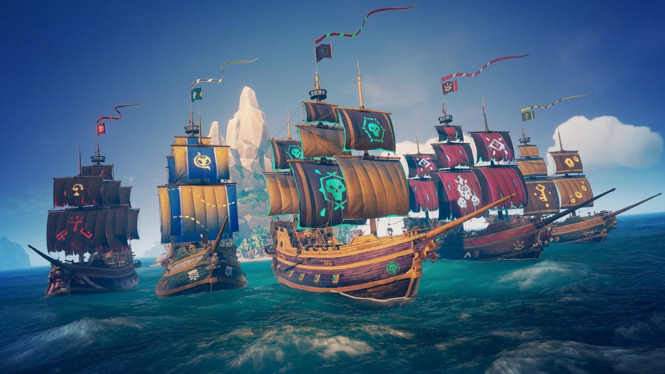 Ships, pirates, Sea of Thieves